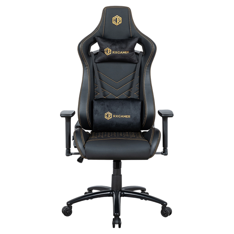 RXGAMER RX-2047 svart matt 3D-armstöd multifunktionell spelstol